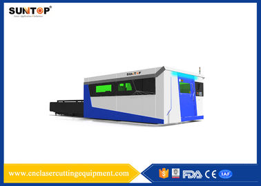 China Sistema del corte del laser de la fibra óptica de la chapa con el poder 1500W del laser proveedor