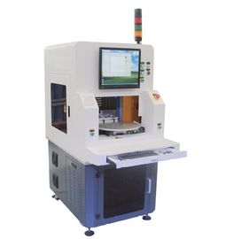 China Máquina modificada para requisitos particulares de la marca del laser de la fibra con el doble - marca automática de la bandeja proveedor